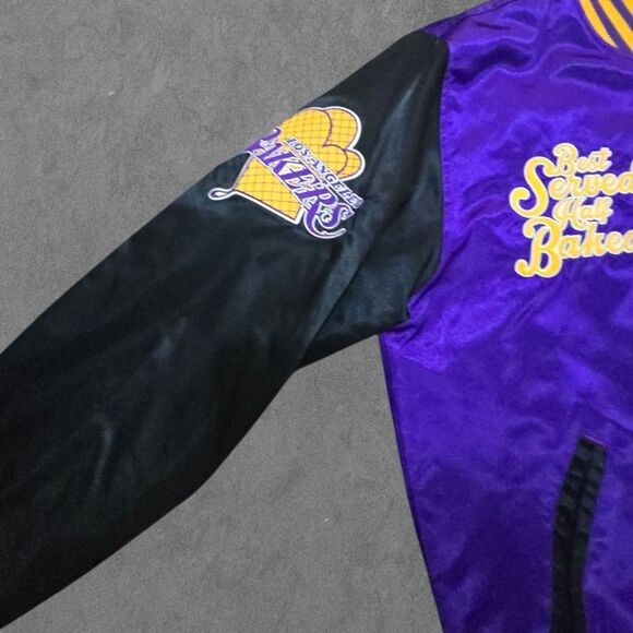 The Pothead Diaries LA Bakers Varsity Satin Patch Jacket Mens Large - Picture 3 of 6